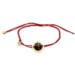 Bracelet en ambre plaqué or