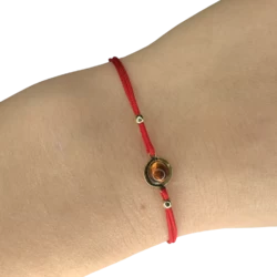 Bracelet ambre plaqué or