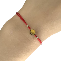 Bracelet ambre plaqué or