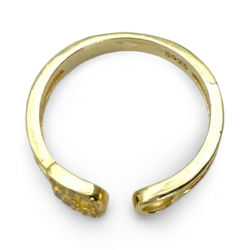 Anillo con Alfiler Chapado en Oro