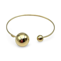 Gold plated silver bracelet Balls