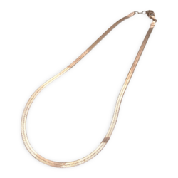 Gold plated silver chain necklace