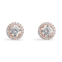 Gold plated silver Zircon Earrings