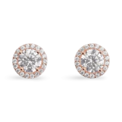 Gold plated silver Zircon Earrings