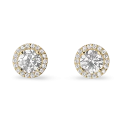 Gold plated silver Zircon Earrings