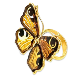 Anillo de Ámbar «Mariposa»