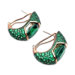 Pendientes Chapados en Oro Memorable CZ