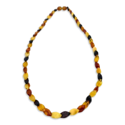 Necklace «Amber leaves»