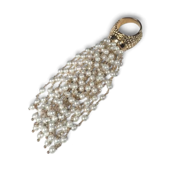 Pearl Ring — Vergoldetes Messing
