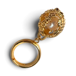Pearl Ring — Vergoldetes Messing