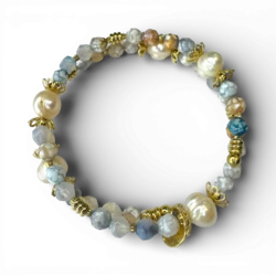 Перли, браслет з агату