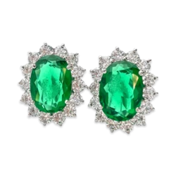 Pendientes Princesa Diana Plata