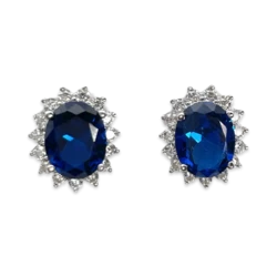 Pendientes Princesa Diana Plata