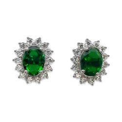 Pendientes Princesa Diana Plata