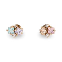 Rainbow Earrings with zircons