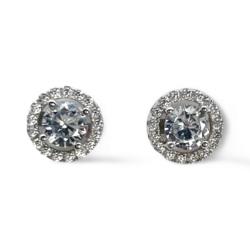 Runde Silberohrringe