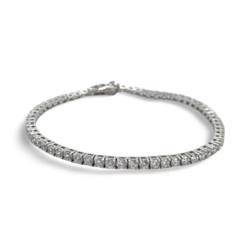 Pulsera de Tenis de Plata con Circonitas