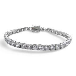 Pulsera de Tenis de Plata con Circonitas