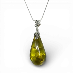 Collier ambre argent