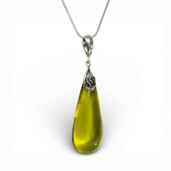 Collier ambre argent