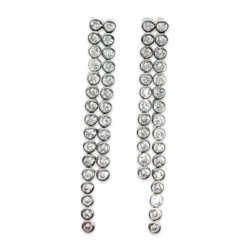 Pendientes de Cadena Circular de Plata