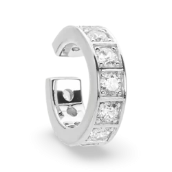 Bracelet en argent avec zircons