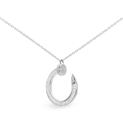 Collier en argent «Nail»