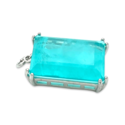 Silver pendant Paraiba