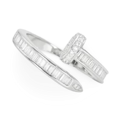 Bague en argent «Nail»