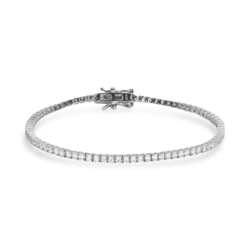 Pulsera Tenis Plata con Circonitas