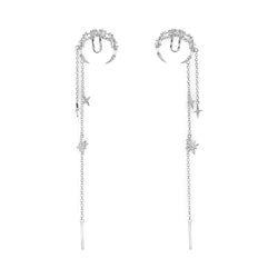 Silver Zircon Earrings