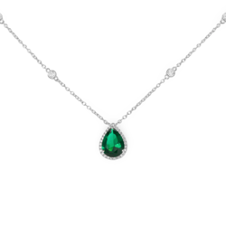 Silver Zircon Necklace