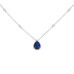 Silver Zircon Necklace