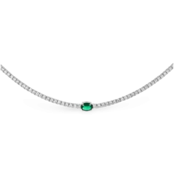 Collar de circonitas de plata