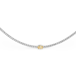 Silver Zircon Necklace