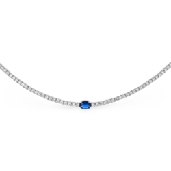 Silver Zircon Necklace