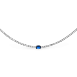 Silver Zircon Necklace