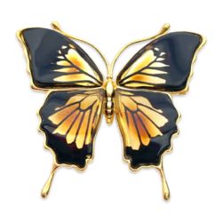 Broche Colgante Pequeño de Ámbar Mariposa