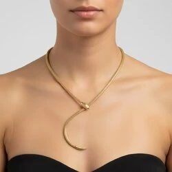 nake Necklace — Латунь з позолотою