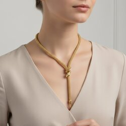 Snake Necklace — Vergoldetes Messing