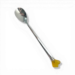 Spoon with amber
