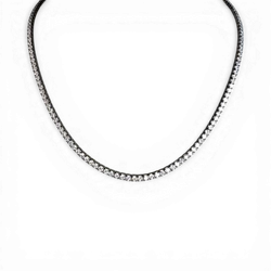 Tennis necklace with cubic zirconia