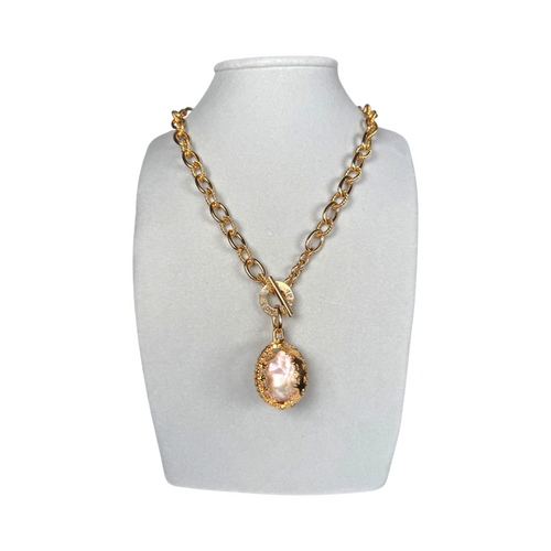 Pearl Necklace — Gold Plated 925 Sterling Silver