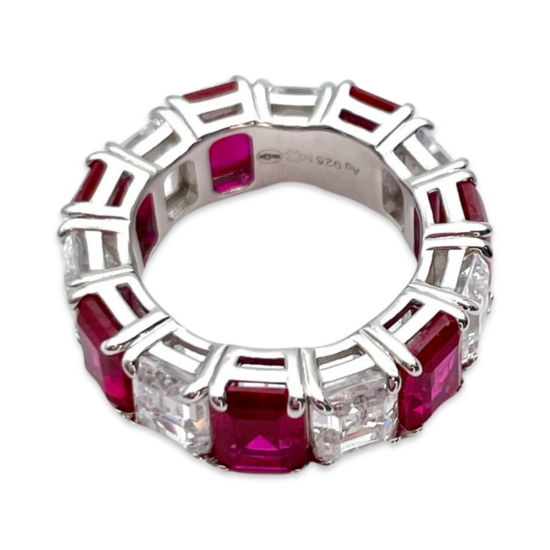 Bague en argent à la mode