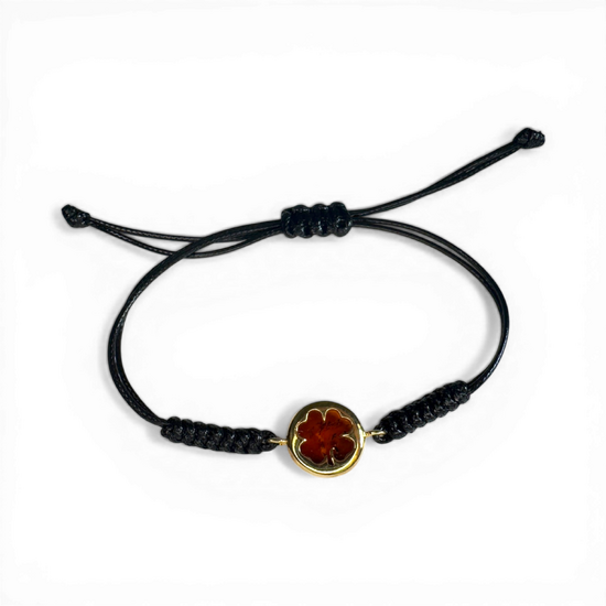 Amber bracelet “Four-Leaf Clover”