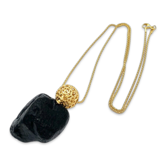 Amber gold plattierte Halskette