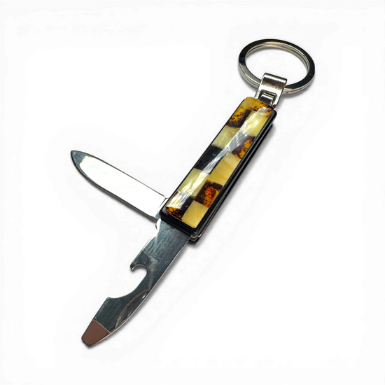 Amber Knife keychain