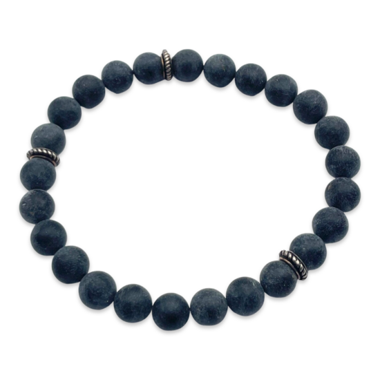 Schwarzer Bernstein-Armreif