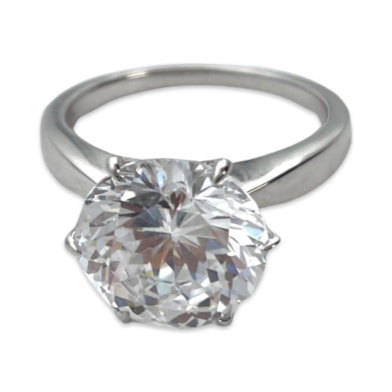 Anillo de Compromiso Clásico de Talla Redonda