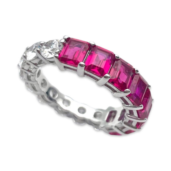 Bague en argent demi/demi fusion Cool